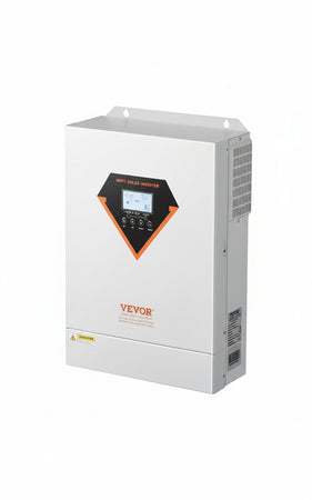 VEVOR Hybrid Solar Inverter 6kW All-in-One Pure Sine Wave Inverter 48V DC to 220/230V AC with Built-in 120A MPPT Solar Controller for Lead Acid Lithium Batteries Off Grid System