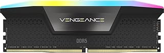 CORSAIR Vengeance RGB DDR5 192GB (4x48GB) DDR5 5200MHz C38 Intel Optimierter Desktop-Speicher (Dynamische Zehn-Zonen-RGB-Beleuchtung, Onboard-Spannungsregulierung, XMP 3.0-Profiles) Schwarz