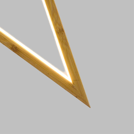 Stella sospesa in legno a led ø 55 cm decorazioni natalizie da interno luce calda