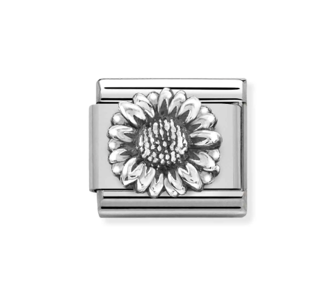 NOMINATION - LINK COMPOSABLE CLASSIC GIRASOLE IN ARGENTO