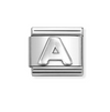 NOMINATION - LINK COMPOSABLE CLASSIC LETTERA A IN ARGENTO