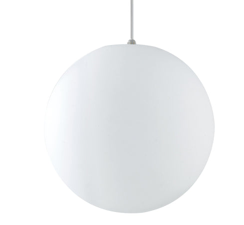 Lampadario da giardino sospensione a sfera bianca dm 30 cm 1xE27 max 60W