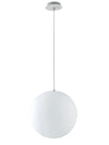 Lampadario da giardino sospensione a sfera bianca dm 30 cm 1xE27 max 60W