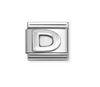 NOMINATION - LINK COMPOSABLE CLASSIC LETTERA D IN ARGENTO
