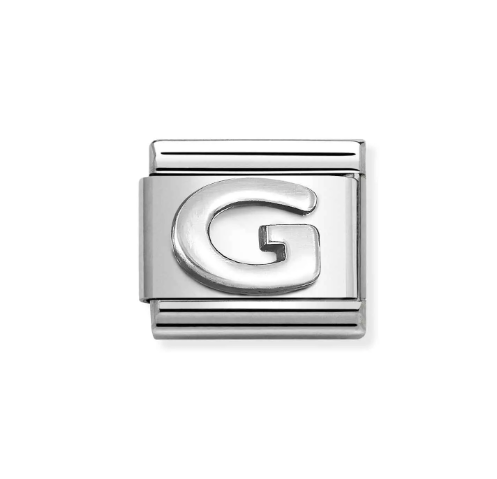 NOMINATION - LINK COMPOSABLE CLASSIC LETTERA G IN ARGENTO