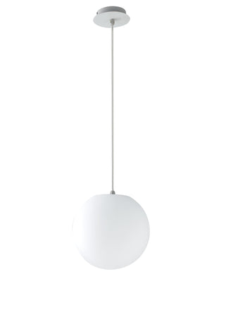 Lampadario da giardino sospensione GECO a sfera bianca dm 40 cm 1xE27 max 60W