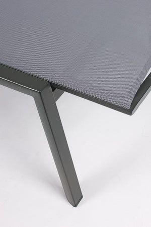 Lettino prendisole in alluminio verniciato "Cruise" con ruote, ideale per piscina e giardino