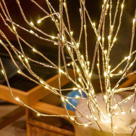 Ramo argento con 288 Led bianco caldo da Ø5mm per interno ed esterno