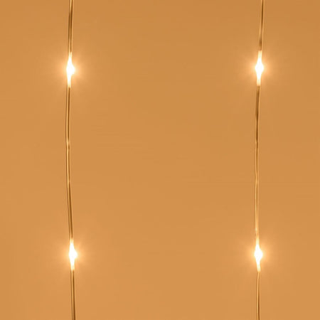 Cascata luce calda con micro led per esterno decorazione natalizie 4 m