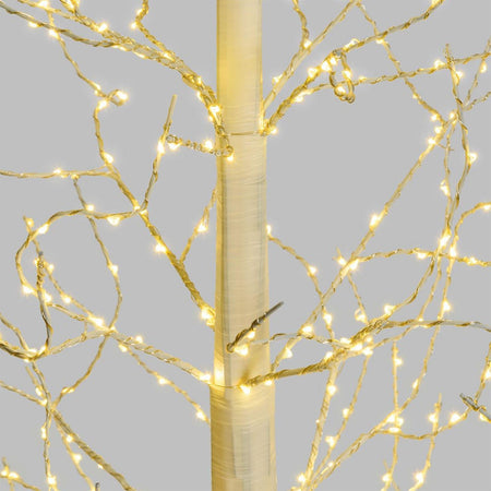 Albero luminoso decorazione natalizia a led luce calda con microled