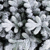 Albero di natale innevato Cervino in PVC e PE Effetto Real Touch + Floccatura