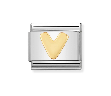 NOMINATION - LINK COMPOSABLE CLASSIC LETTERA V
