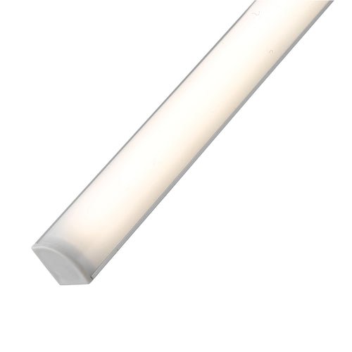 Barra led sotto pensile UNIX angolare in alluminio cm 45L X 2,2h X 1,6P bianco con diffusore in policarbonato riflettente