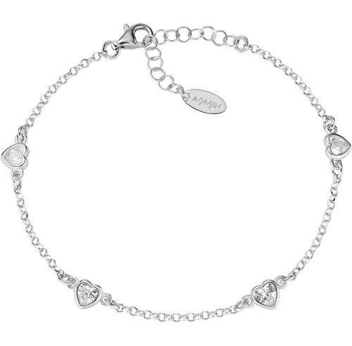Amen - Bracciale Cuori Zirconati