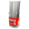 Barattolo 15 Righelli Alluminio 15Cm Arda