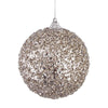 Set Palline in Polistirolo Christie Argento tinta unita per albero di Natale moderno Ø 10 cm