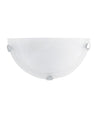 Applique da parete Luna semitonda in vetro led 12W-230V design moderno 15H x 30L