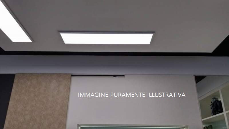 Pannello led PANEL in alluminio bianco 30x120 cm dimmerabile e cambio colore con telecomando