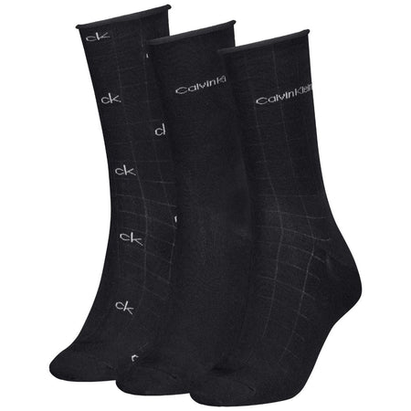 Calvin Klein donna pack 3 calze nere 701235368001801
