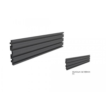 Multibrackets 5082 Accessorio per il montaggio del monitor (Multibrackets M Pro Series - Single Screen Rail 48cm Black)