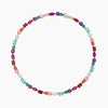 Mabina - Girocollo con fusion stone multicolor oro rosa SANTORINI