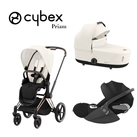 Cybex - Trio Priam con Telaio Rose Gold Linea Platinum
