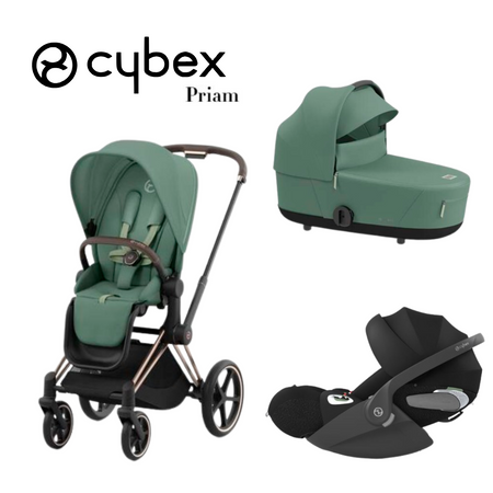 Cybex - Trio Priam con Telaio Rose Gold Linea Platinum