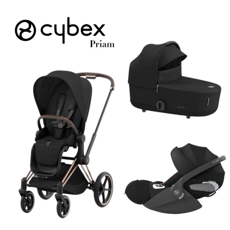 Cybex - Trio Priam con Telaio Rose Gold Linea Platinum