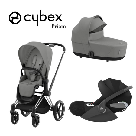 Cybex - Trio Priam con Telaio Chrome Black Linea Platinum