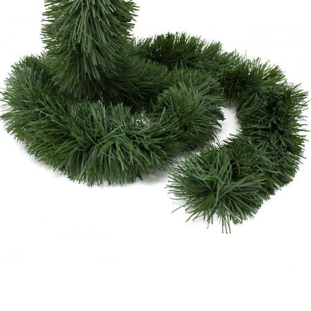 Ghirlanda natalizia morbida festone decorativo per interno ed esterno 270 cm