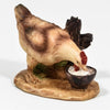 Animali per presepe in poliresina dipinti a mano statuine da fattoria h 7 cm