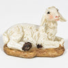 Animali per presepe in poliresina dipinti a mano statuine da fattoria h 7 cm
