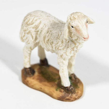 Animali per presepe in poliresina dipinti a mano statuine da fattoria h 7 cm