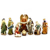 Natività completa con re magi presepe in poliresina 11 soggetti