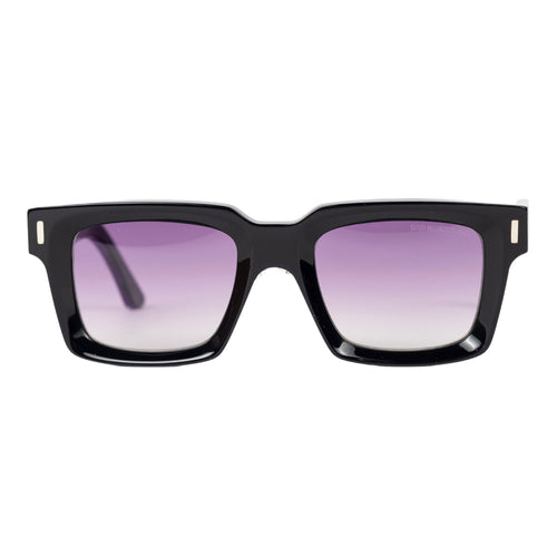 CUTLER AND GROSS 1386 Square Sunglass in Purple/Black da uomo