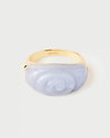 PDPAOLA - ANELLO AGATA DAL PIZZO BLU SHELL