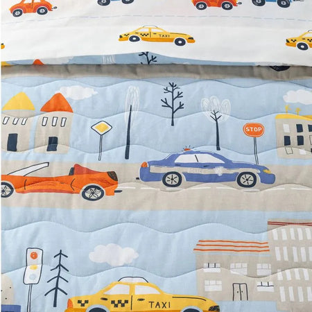 Copriletto trapuntato Car ! Caleffi Kids  Estivo in Cotone