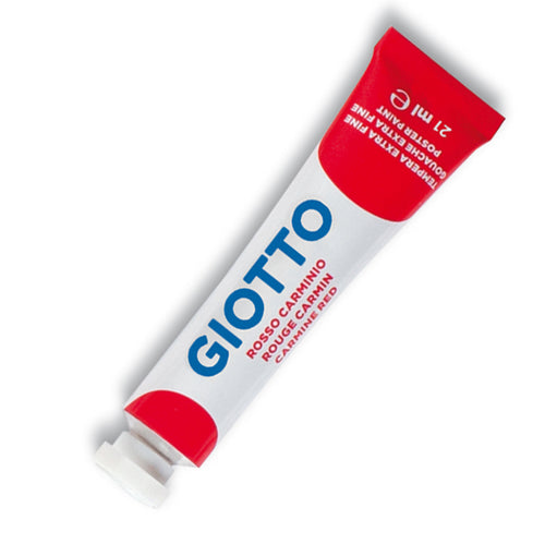 Tempera Giotto Tubo 7 (21Ml Rosso Carminio 09