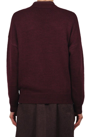 LA FEMME BLANCHE La Femme Blanche - Maglia - 461548 - Bordeaux/Grigio da donna