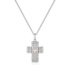 ROBERTO GIANNOTTI - COLLANA CROCE IN ARGENTO CON CUORE