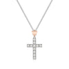 ROBERTO GIANNOTTI - COLLANA CROCE IN ARGENTO E ANGELO