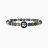 Kidult -  Bracciale uomo in pietre multicolor con simbolo zampa - PETS | BEST FRIENDS