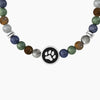 Kidult -  Bracciale uomo in pietre multicolor con simbolo zampa - PETS | BEST FRIENDS