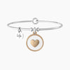 Kidult -  Bracciale rigido donna con cuore inciso - CUORE | MAMMA SEI IL MONDO