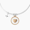 Kidult -  Bracciale rigido donna con cuore inciso - CUORE | MAMMA SEI IL MONDO