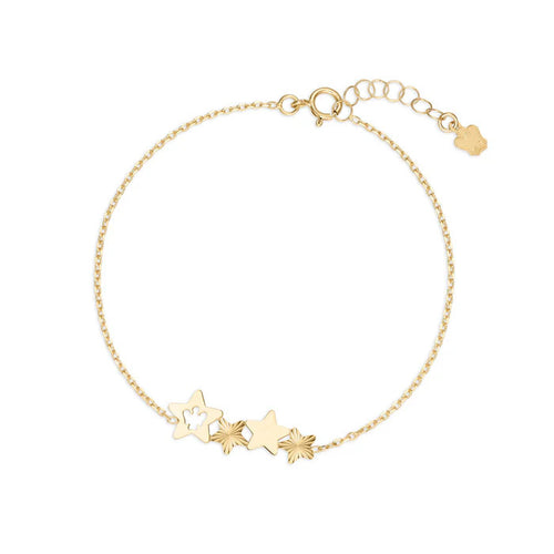 ROBERTO GIANNOTTI - BRACCIALE CON CENTRALE DI STELLE E ANGELO TRAFORATO