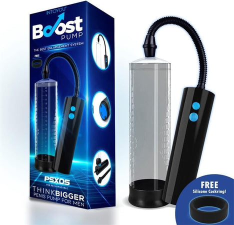 Pompa per pene automatica Boost PSX05 potenziamento ingrandimento aumento performances ricarica USB