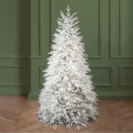 Albero di natale Bianco "Lincoln" 100 % in PE Effetto Real Touch di Altissima qualità