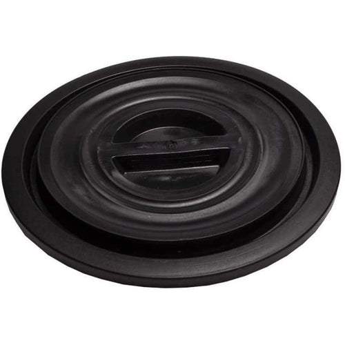 Coperchio per bidone in plastica nero multiuso sovrapponibile per vendemmia ed edilizia