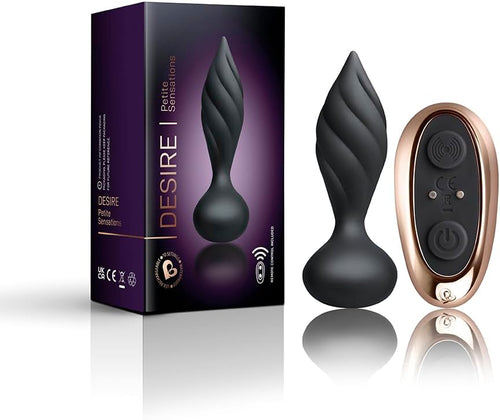 Plug anale vibrante Desire🔥stimolatore telecomando 10 vibrazioni silicone USB
